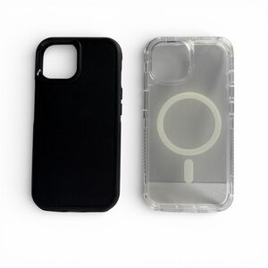 Black and Clear MagSafe-Compatible Phone Case Duo